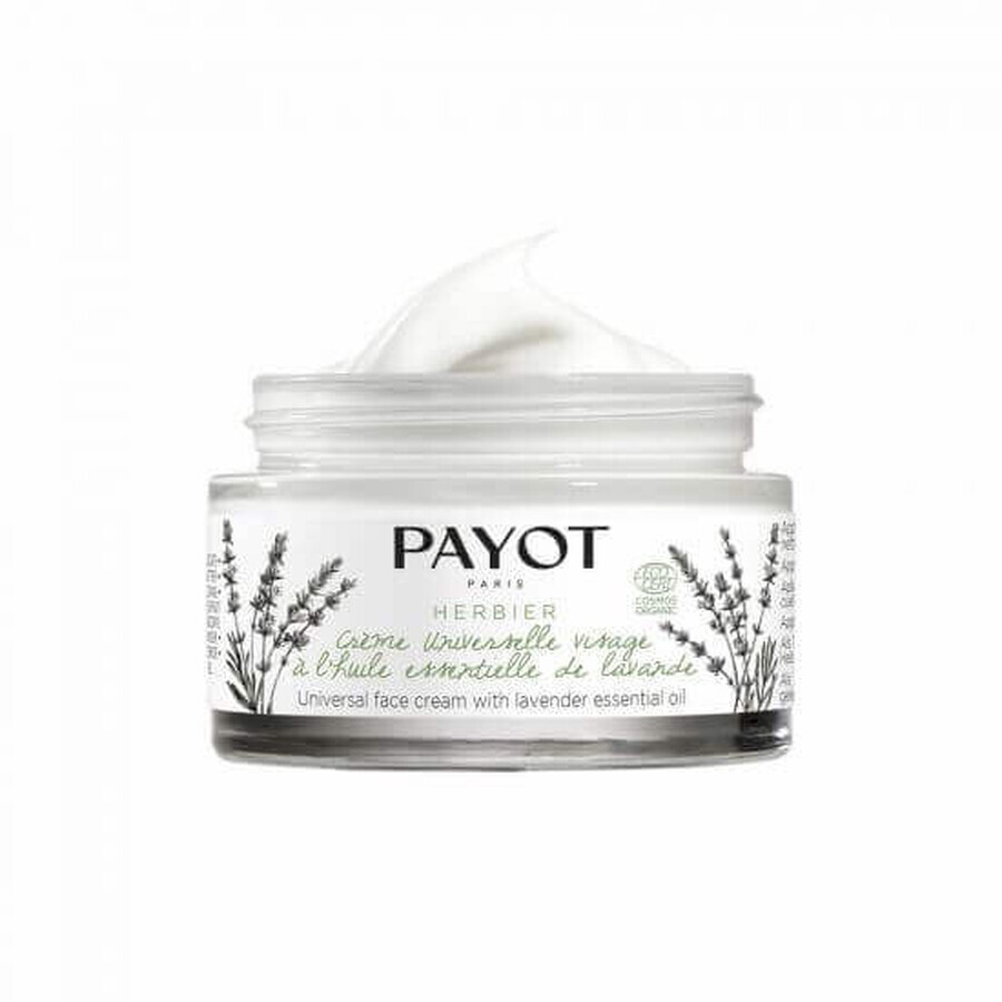Crema viso universale con olio essenziale di lavanda Herbier, 50 ml, Payot