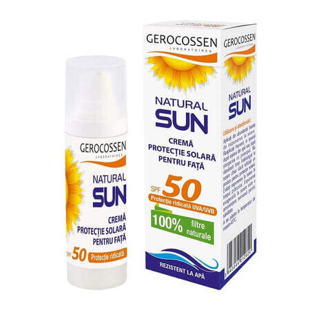 Crema da spiaggia per il viso, SPF 50, 30 ml, Gerocossen