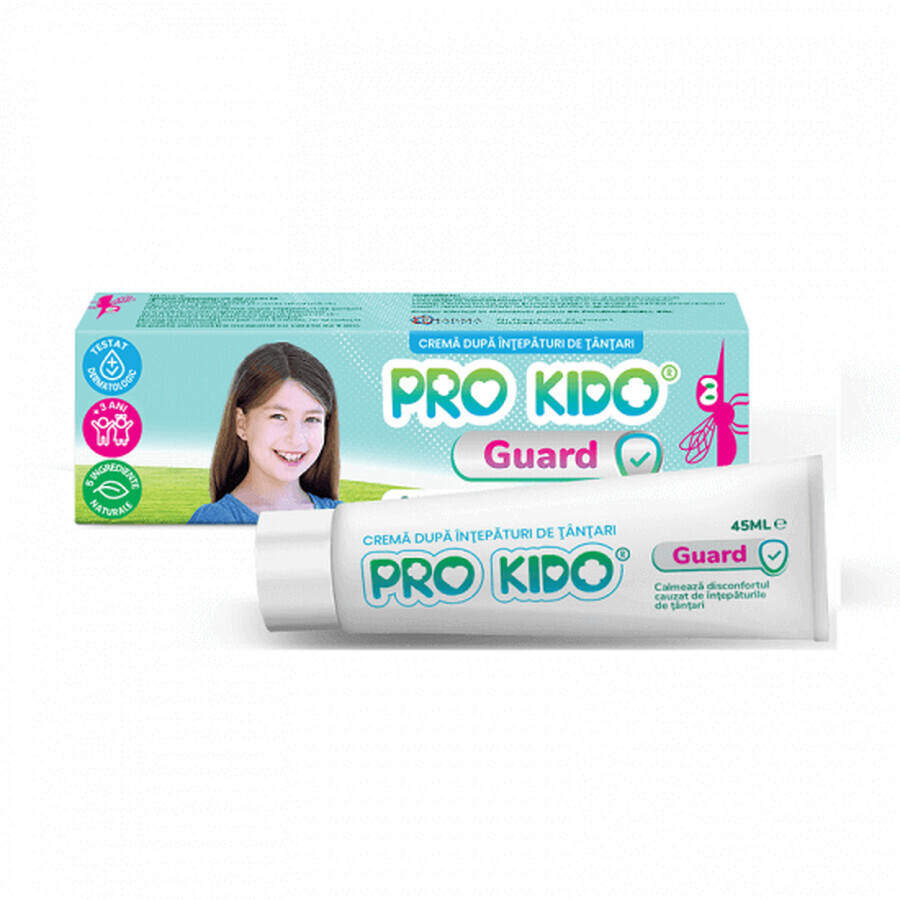 Crema per punture di zanzara Pro Kido Guard per bambini, 45 ml, PharmaExcell
