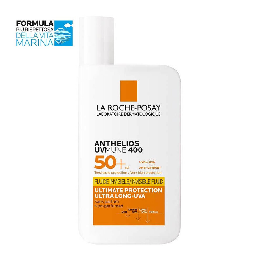 Anthelios UVMune 400 fluido invisibile senza profumo spf50+ La Roche-Posay 50ml recensioni