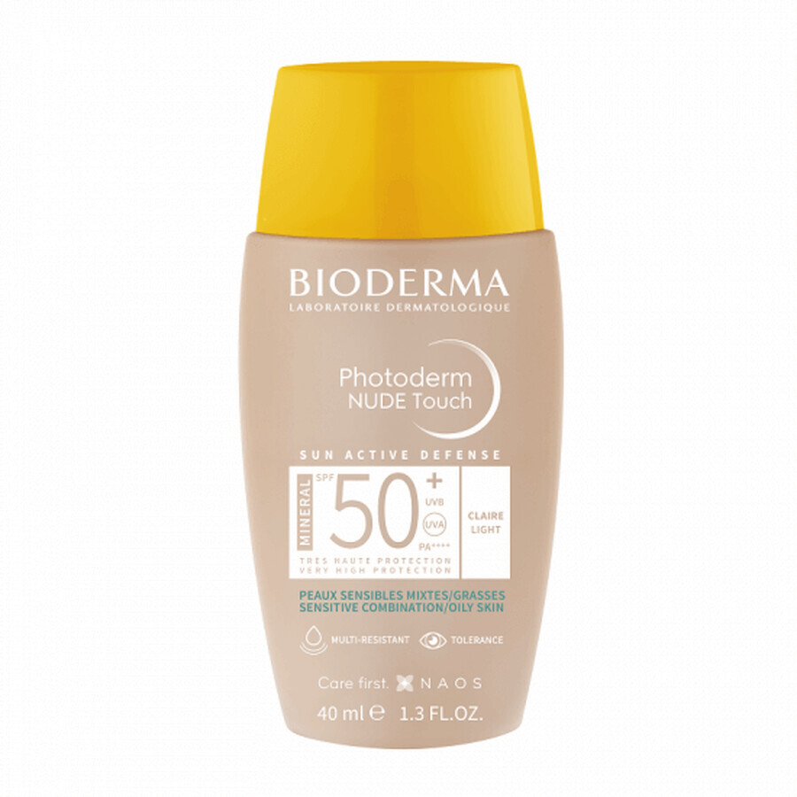 Photoderm Nude Touch Mineral Spf50+ Claire Bioderma 40ml