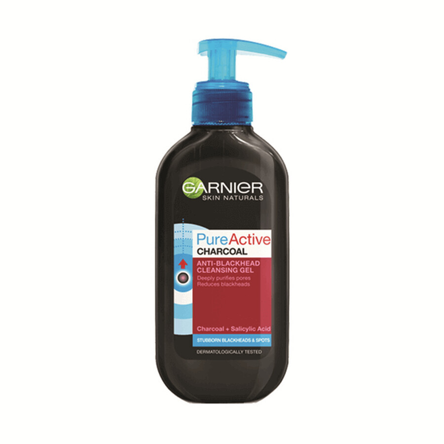 Gel detergente Pure Active Charcoal Skin Naturals, 200 ml, Garnier