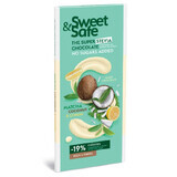 Cioccolato bianco Sweet & Safe con tè verde matcha, cocco e limone, 90 g, Sly Nutritia