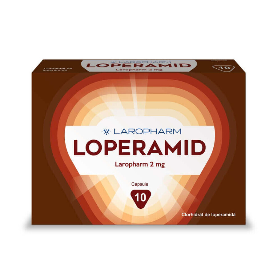 Loperamide, 2 mg, 10 capsule, Laropharm