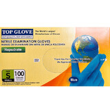 Guanti da esplorazione Nitrile senza polvere S, 100 pz, Top Glove