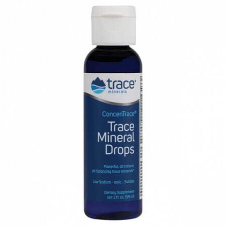 Gocce concentrate in oligominerali marini Concentrace, 59 ml, Trace Minerals