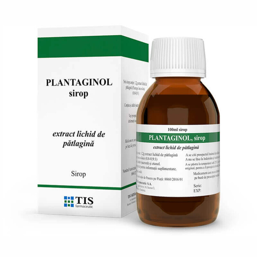 Plantaginol sciroppo, 100 ml, Tis Farmaceutic