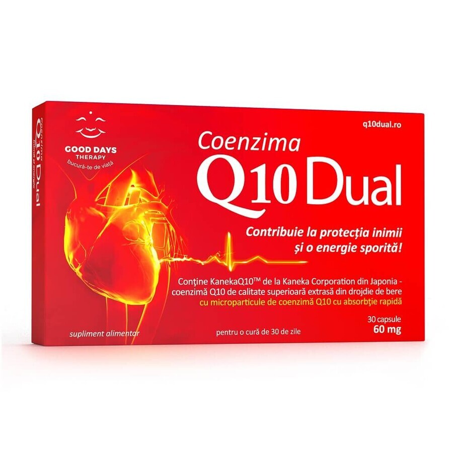 Coenzima Q10 Dual 60mg, 30 capsule, Good Days Therapy recensioni