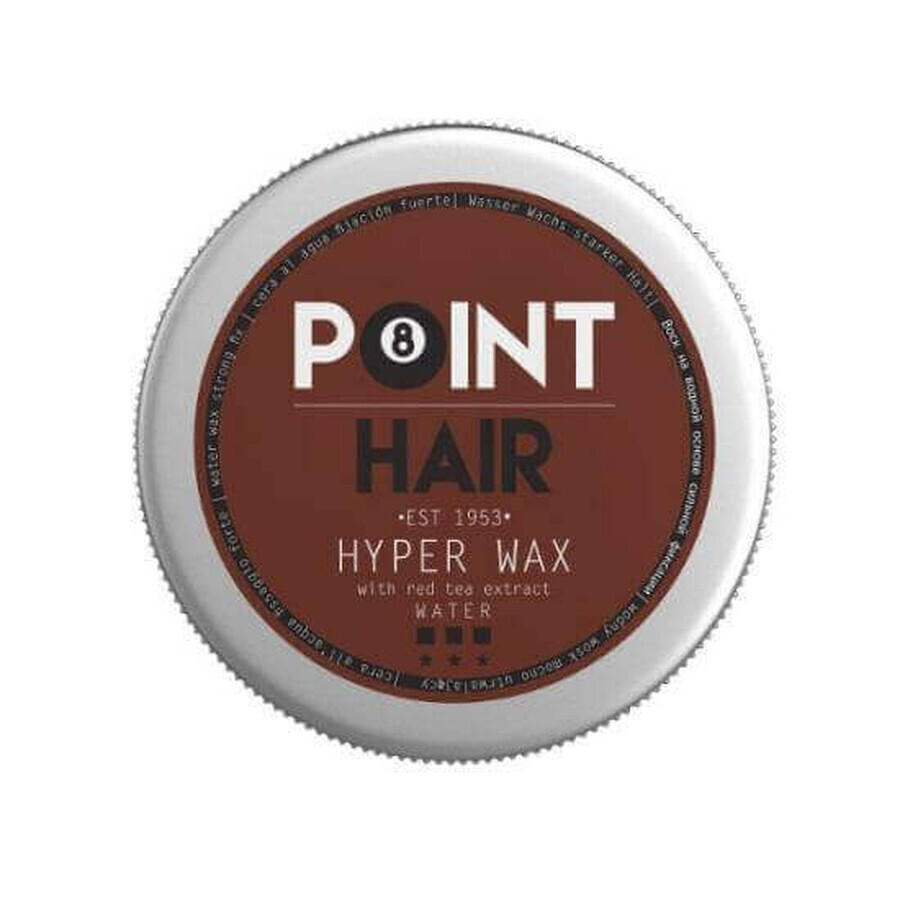 Pomata con fissaggio forte e aspetto lucido Hair Hyper Wax, 100 ml, Point Barber
