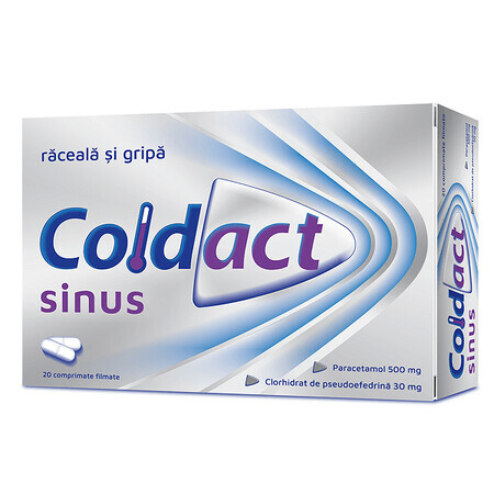 Coldact Sinus 500 mg/30 mg, 20 compresse rivestite con film, Terapia