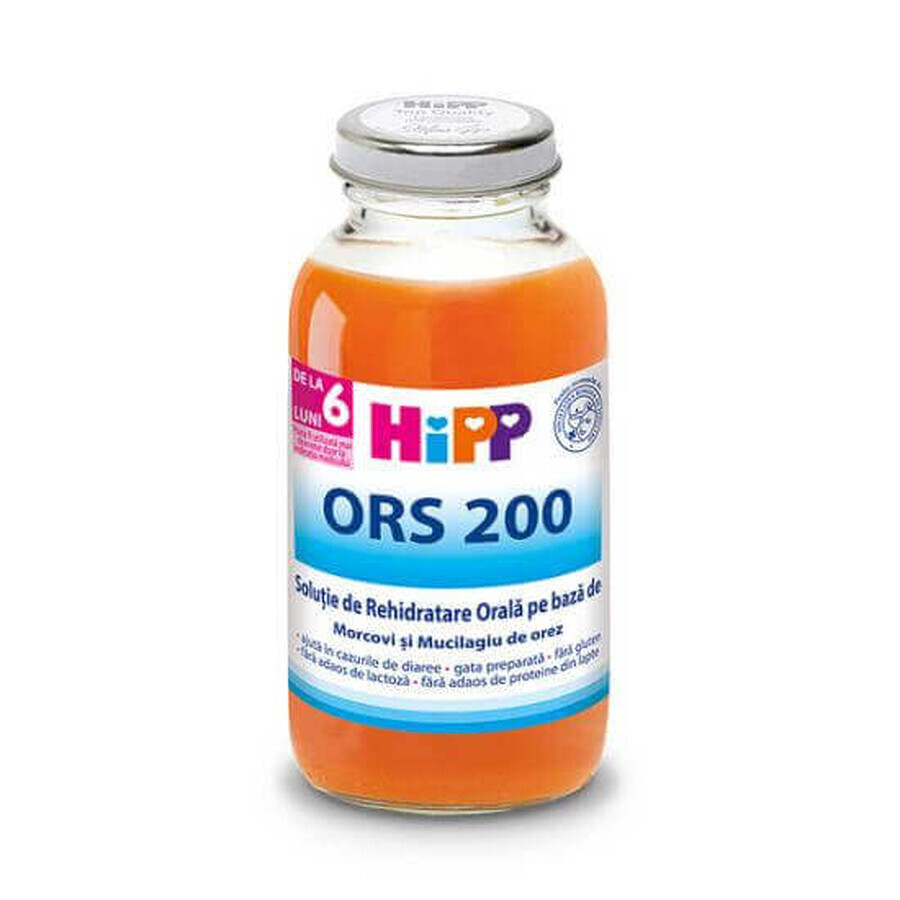 Soluzione reidratante orale a base di carota e riso ORS 200, 200 ml, Hipp