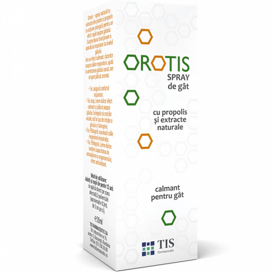Orotis propoli spray collo, 20 ml, Tis Farmaceutic