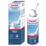 Spray nasale con acqua di mare isotonica, 100 ml, 92481, Medel