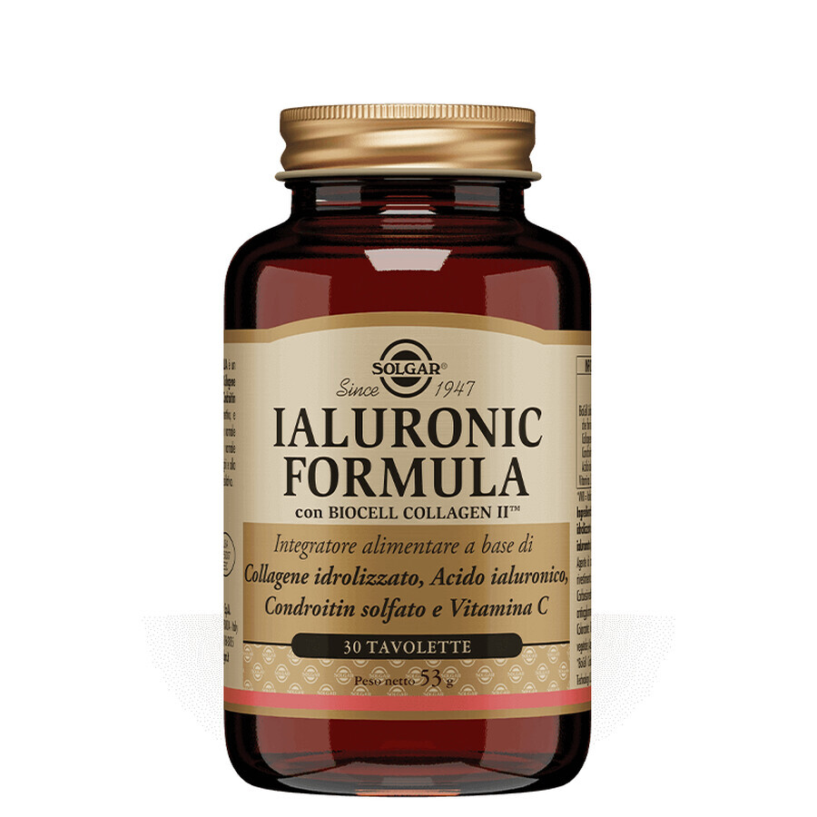 Ialuronic Formula Integratore antiossidante, 30 tavolette, Solgar recensioni