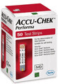 Test del glucometro - Accu-Chek Performa, 50 pezzi, Roche