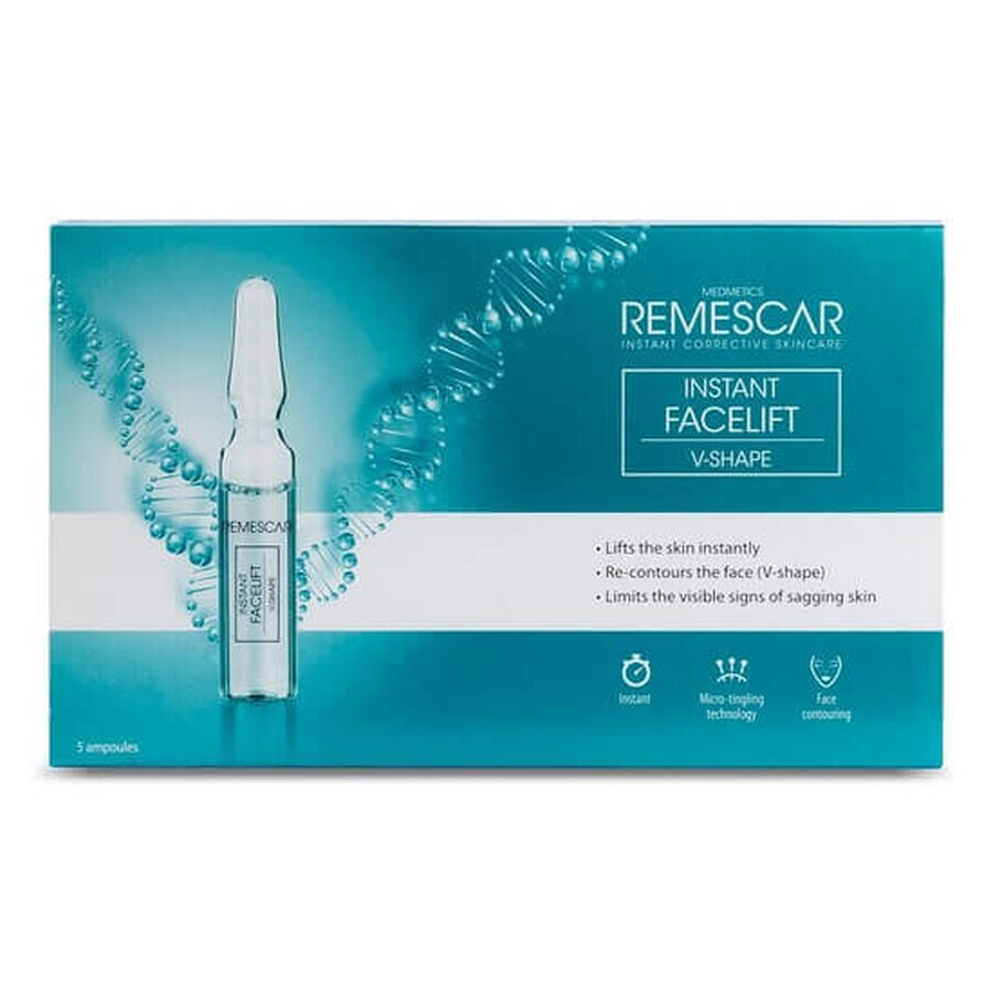 Remescar Effetto Lifting Istantaneo V-Shape, 5 Fiale x 2ml