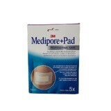 3M Medipore+Pad Medicazione adesiva con Tampone Assorbente 10 x 10cm, 5pezzi
