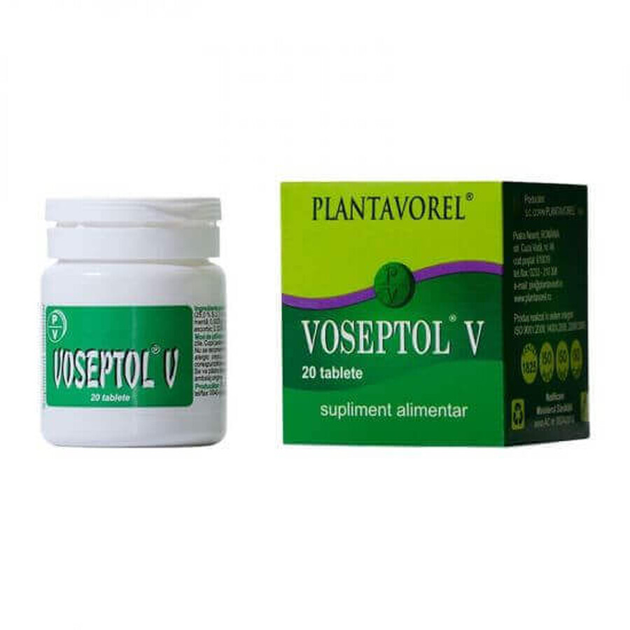 Voseptol V, 20 compresse, Plantavorel
