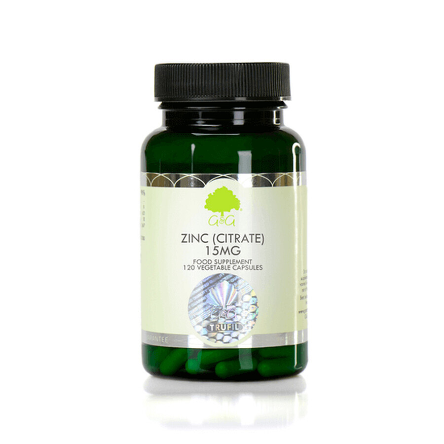 Zinco (citrato) 15 mg, 120 capsule, G&G