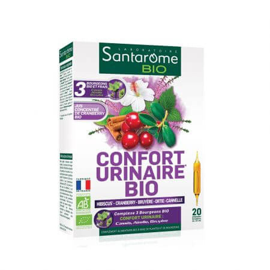 Confort Urinary Bio, 20 fiale bevibili, Santarome Nature