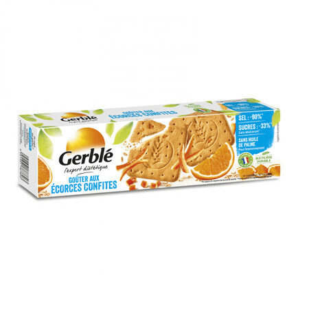 Biscotti con scorze di agrumi candite, 360 gr, Gerble Dietetic Expert