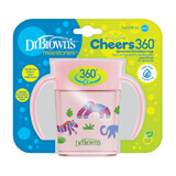 Tazza con manico Pink Cheers, 200 ml, Dr Brown's