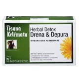 Herbal Detox Drena & Depura Tisana Kelemata 20 Bustine Filtro