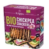 Cracker biologici senza glutine con ceci e aglio, 80 g, Krippu