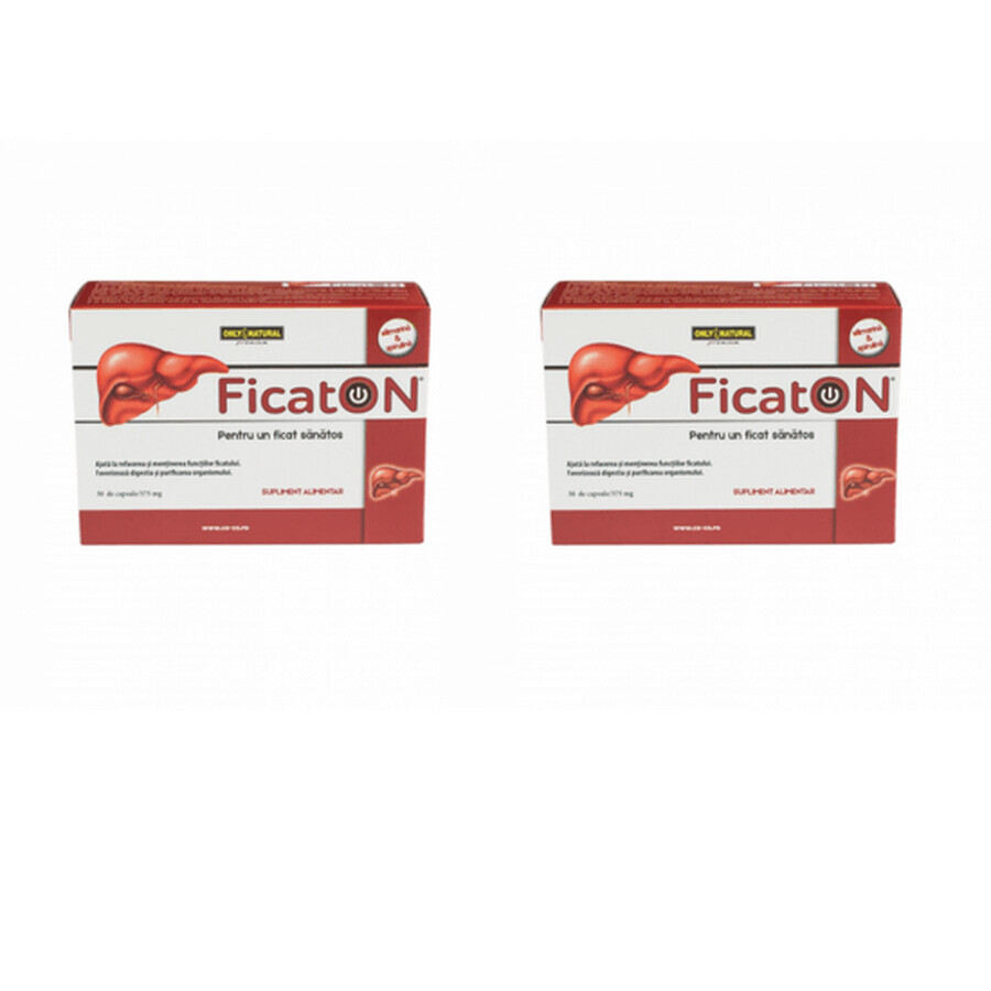 Confezione FicatON 575 mg, 2x30 capsule, Solo Naturale