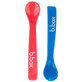 Set di 2 cucchiai flessibili in silicone, blu e rosso, BBOX