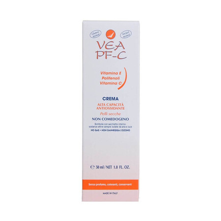 VEA PF-C Crema Antiossidante per Pelli Normali o Secche, 50ml