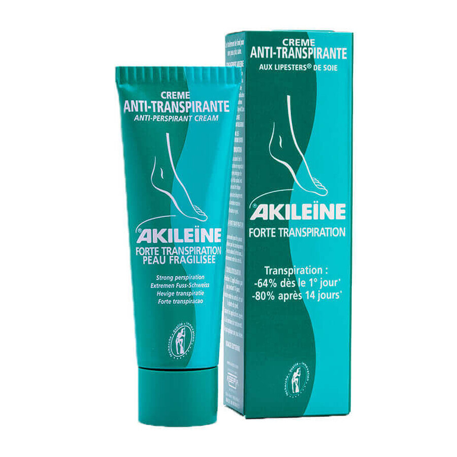 Akileine crema antitraspirante attiva, 50 ml, Asepta