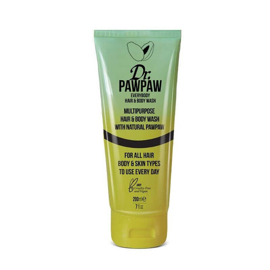 Shampoo e gel doccia x 200ml, Dr PawPaw