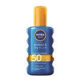 Spray per la protezione solare SPF 50 Protect & Dry Touch, 200 ml, Nivea Sun