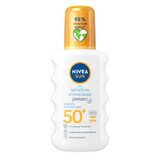 Spray per la protezione solare SPF 50+ Sensitive Protect, 200 ml, Nivea Sun