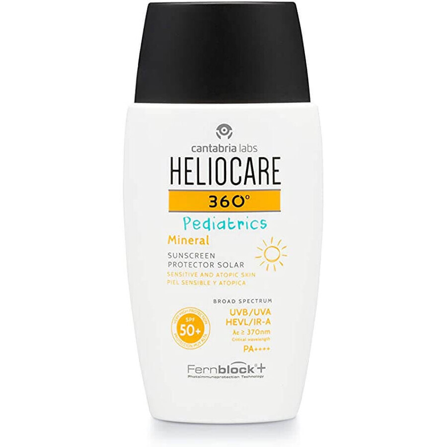 Crema solare 360° Heliocare Pediatrics Mineral SPF50+, 50 ml, Cantabria Labs recensioni