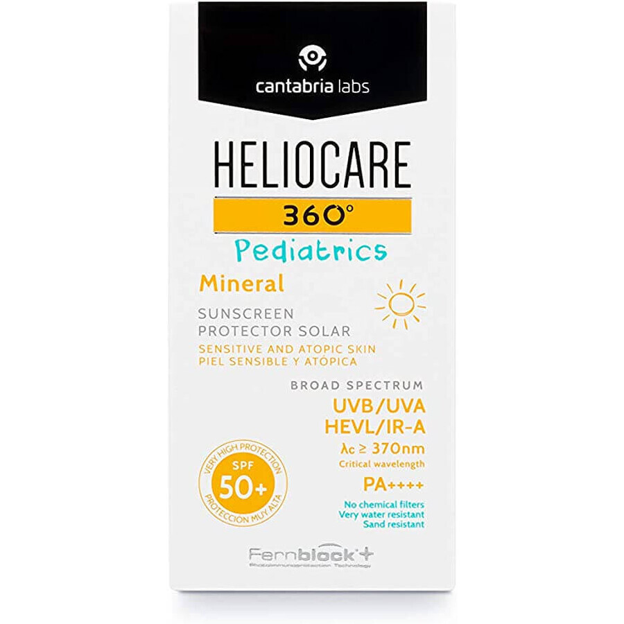 Crema solare 360° Heliocare Pediatrics Mineral SPF50+, 50 ml, Cantabria Labs