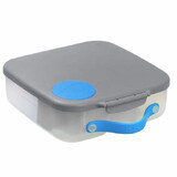 Casseruola compartimentata LunchBox, grigio con blu, Bbox