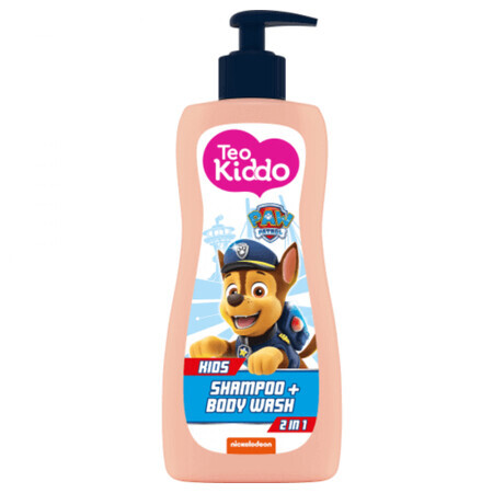 Shampoo e gel doccia 2 in 1 per ragazzi Paw Patrol Teo Kiddo, 400 ml, Teo Bebe