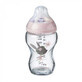Bottiglia di vetro, Pi&#249; vicino alla natura, 250 ml, 0 mesi+, Rosa, Tommee Tippee