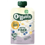 Purea di banana biologica, yogurt, mirtilli e avena Nutri Fiber, 12 mesi+, 100 g, Organix