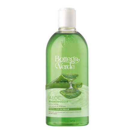 Gel doccia con estratto di succo di aloe vera biologico al 90%, 200 ml, Bottega Verde