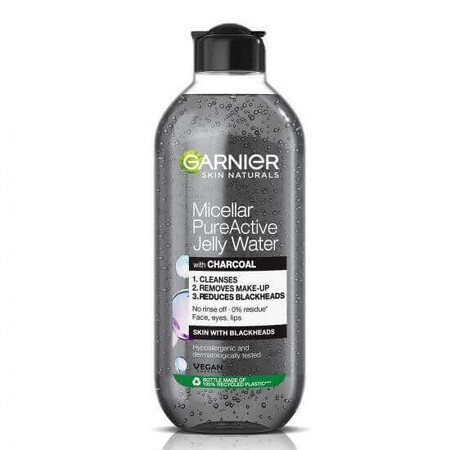 Acqua micellare dalla texture gel arricchita con acido salicilico e carbone attivo Skin Naturals, 400 ml, Garnier