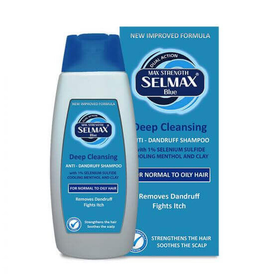 Shampoo antiforfora Selmax Blue per capelli normalmente grassi, 200 ml, Advantis