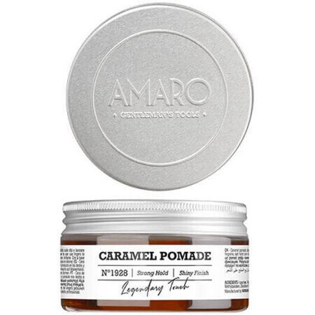 Amaro Caramel Pomade gel per capelli con forte sostegno e lucentezza media 100ml