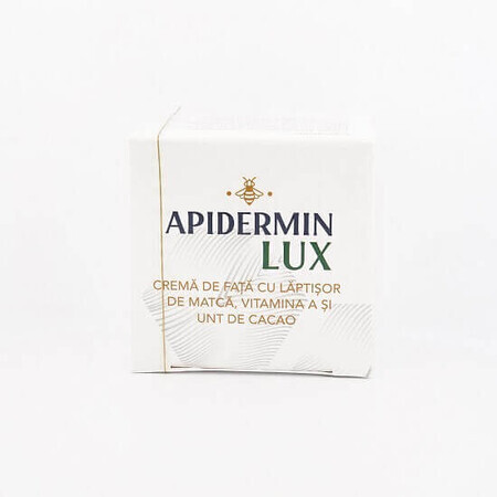 Crema viso con pappa reale, burro di cacao e vitamina A Apidermina Lux, 50 ml, Complex Apicol Veceslav