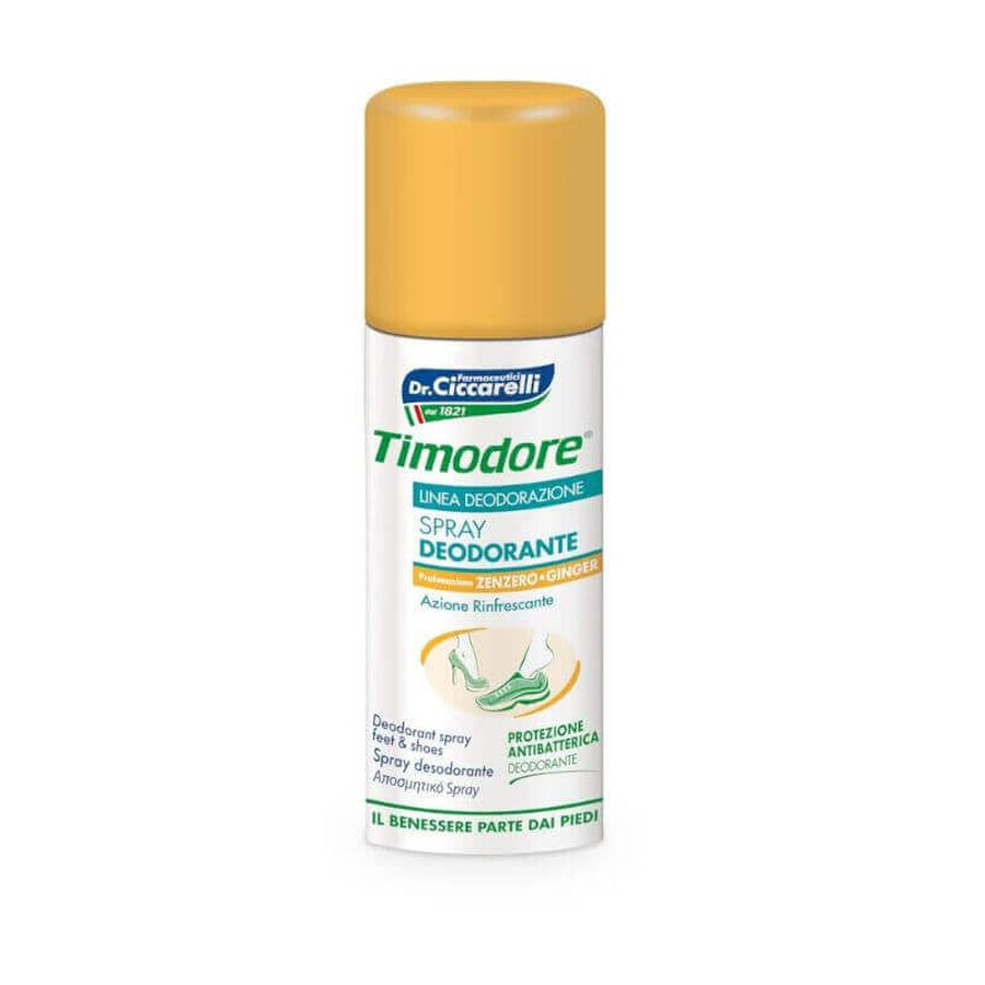 Timodore Spray Deodorante Piedi E Calzature Allo Zenzero 150 ml