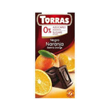 Cioccolato fondente all'arancia senza zucchero e senza glutine 75g TORRAS