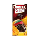 Cioccolato fondente con mango senza zucchero e glutine 75g TORRAS