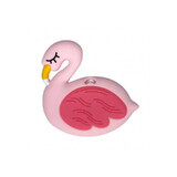 Giocattolo da dentizione in silicone Coccorito - Pink Swan